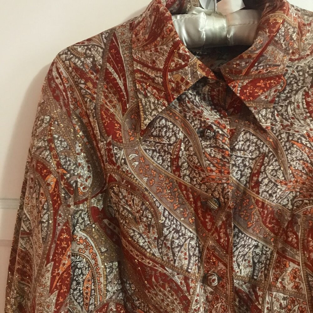 Vintage 90s  does 70s blouse